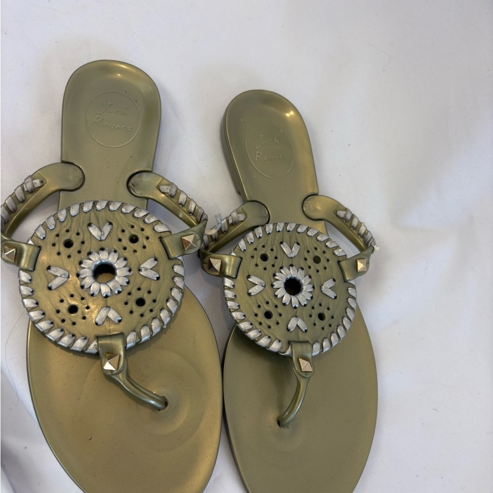 Jack Rogers Metallic Gold Sandals